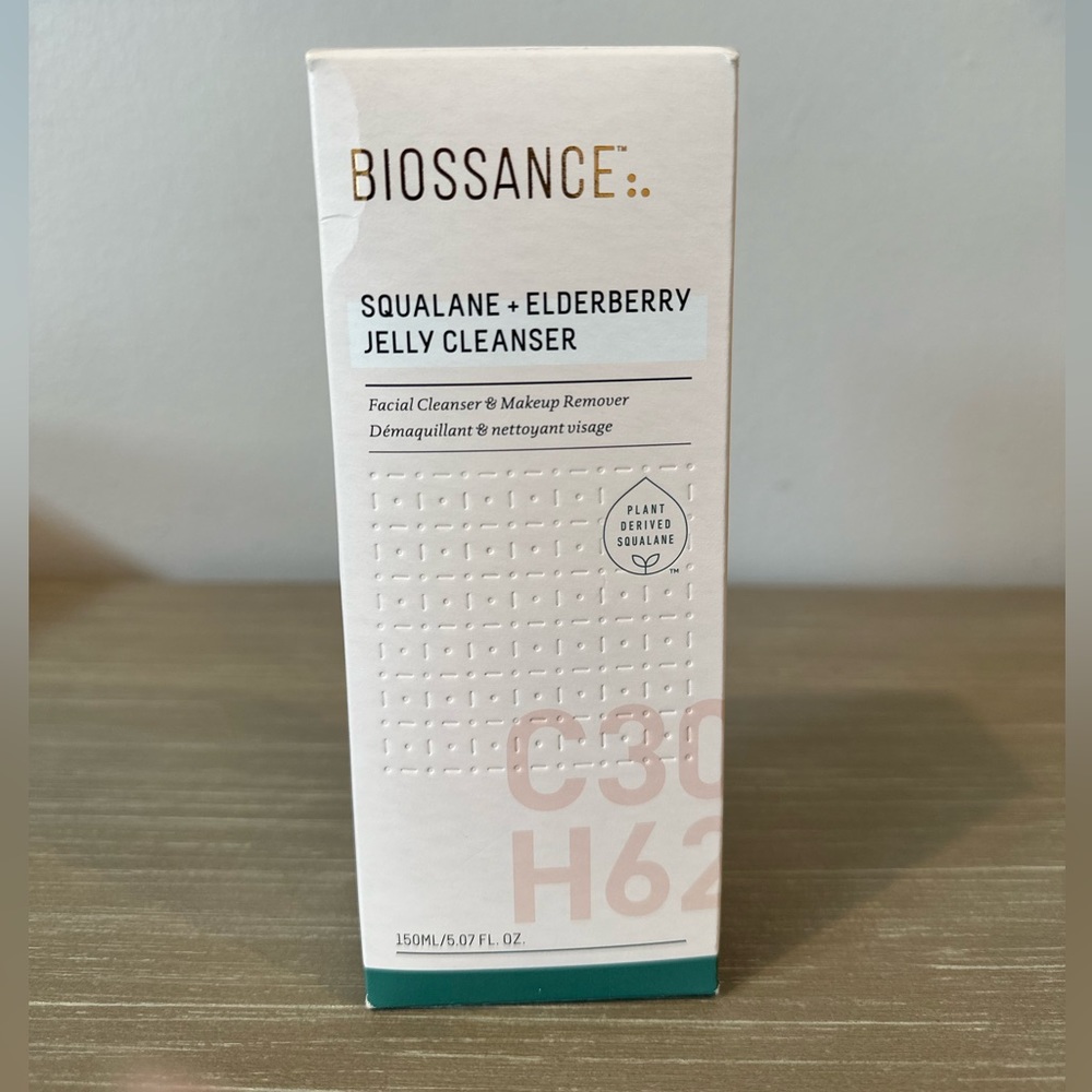 BNIB BIOSSANCE SQUALANE + ELDERBERRY JELLY CLEANSER 5.07oz
